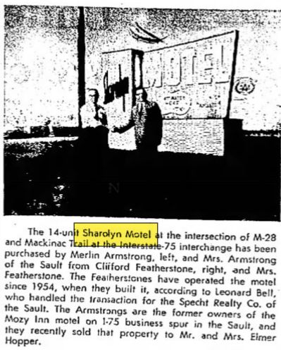 Sharolyn Motel & Restaurant - Aug 1966 Motel Sold For 1St Time
